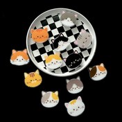 Resim 2D Düz, 2D Düz Karikatür Kedi Telefon Kılıfı Yapışkan Stand, Dikişli Renkli Kedi Sevimli Eğlenceli, Katlanabilir Parmak Telefon Tutucu, Eller Serbest İzleme ve Tek El Kullanımı İçin Mükemmel, 2D Düz 