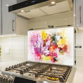 Resim Decorita Cam Ocak Arkası Koruyucu | Renkli Sonbahar | 