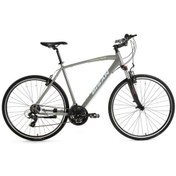 Resim Bisan Trx 8100 Ürün Rengi: Açık Metalik Gri Kadro: 50 Cm Vites: 3x7 Vites Tekerlek: 700c Etiket Rengi: Yeşil/beyaz Çok Renkli 