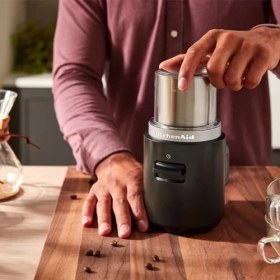 Resim Esmo Home Kitchenaid Go 5KBGR100BM Kablosuz Kahve Öğütücü Bataryasız Siyah 