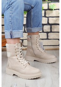 Resim U.s. Polo Assn. Lane Sıcak Astarlı Fermuarlı Kadın Bot 867800000758 14 Bej Bej 