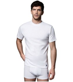 Resim U.S. Polo Assn. Erkek Beyaz 2 Li Yuvarlak Yaka Atlet 80196 Beyaz 