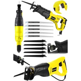 Resim Graizer Alman X9010 Sjs Metal Şanzuman Tilki Kuyruğu Testere Metal Ahsap Kemik Kesme Makinesi 10 Adet Bicak 