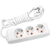 Resim Multi-Let Üçlü Priz Topraklı Kablolu Çocuk Korumalı 1 Metre-Beyaz 90113301 