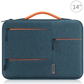 Resim Teltree 14" Notebook Koruyucu Çanta, Macbook Air M3/m2, Surface 5/4, Dell Xps 15 Uyumlu, Su Geçirmez, Polyester Malzeme, Lacivert Rengi 