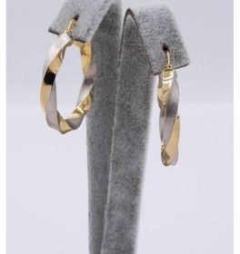 Resim Latif Kuyumculuk 14 Ayar Altın Halka Burgu Kadın Küpe 