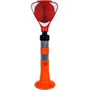 Resim İleri Trafik Solar Üçgen Flaşörlü Delinatör Seti Turuncu 