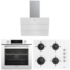 Resim Arçelik AFC 330 B - ADE 605-3 B - OCD T 651 EB Beyaz Uygun Cam Ankastre Set 