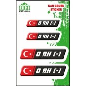 Resim Kan Grubu Iı 0 Rh(-) Siyah Dörtlü Damla Etiket 