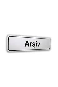 Resim PASS PVC Kapı İsimliği ARŞİV 7X25 CM 
