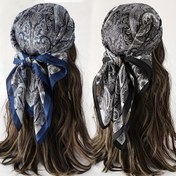 Resim 1/2 adet Zarif Bohem Kadın Saten Şal - Polyester Bel Çiçek Baskısı, Nefes Alabilir ve Pürüzsüz, Moda Kıyafetleri ve Saç Aksesuarları için Mükemmel, Bohem Tarzı 