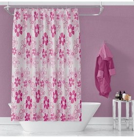 Resim Zethome Günce Banyo Duş Perdesi 2224 Tek Kanat 1X100x200 Çok Renkli 