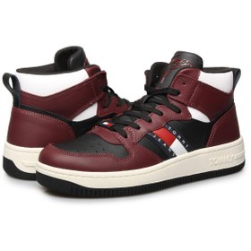 Resim Tommy Hilfiger meg 2a4 deep rogue kadın bordo spor bilekli spor ayakkabı 