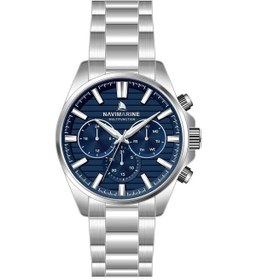 Resim Navimarine Gümüş Çelik Kordon Erkek Kol Saati L-nm286-02 Gümüş 