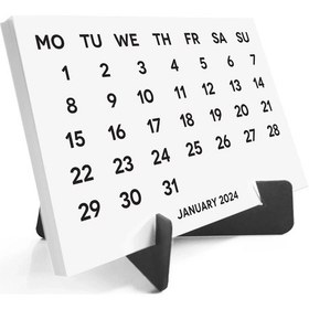 Resim 2027 Takvimi, 2027 Masa Takvimi Siyah Renk, 2027 Calendar, 2027 Desk Calendar Black Color 
