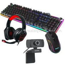 Resim Dark Elite Force Gamer M Aksesuar Paketi (Dark GK1000 Mekanik Hisli Klavye + Dark GH200 Stereo Kulaklık + Dark Shift 300 M Mousepad) 