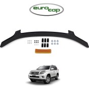 Resim Eurocap Toyota Land Cruiser Prado Ön Kaput Koruma Rüzgarlığı 3mm Akrilik Parlak Deflektör 2010-2013 