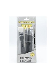 Resim Bafix Fırça Seti Set-10 Gri 1,2,4,6,8,10,12 7 Li Bfx-fır0001 
