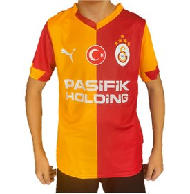 Resim Galatasaray Lisanslı 2025/2026 Çocuk Parçalı İç Saha Taraftar Forması - 11-12 Yaş 