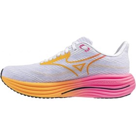 Resim Mizuno Wave Rider 29 Unisex Koşu Ayakkabısı Beyaz / Çok Renkli 