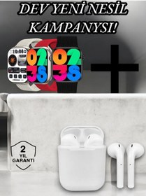 Resim UCUZTEKNO GPS ve NFC Özellikli Yeni Nesil Akıllı Saat ve Bluetooth Kulaklık 