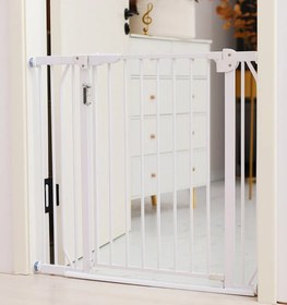 Resim Bebek Güvenlik Kapısı LED Işıklı, 30+45 cm Uzatma, Japon Tasarımı, Otomatik Kapanma 