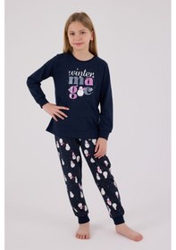 Resim Rolypoly Kız Çocuk Lacivert Pijama Takımı Rp3712-c-v1 Lacivert 