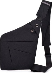 Resim Erkekler İçin Siyah Oxford Kumaş Askılı Çanta - Su Geçirmez, Çizilmez, Anti-hırsızlık Özellikli, Hafif Ve Geniş Kapasiteli Spor/çalışma Çantası Çok Renkli Çok Renkli 