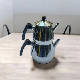 Resim Bambum Harmony Orta Boy Çelik Çaydanlık Takımı Siyah Siyah 