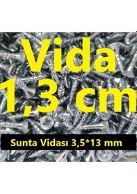 Resim Vida 1.3 cm (150 adet) - ağaç - ahşap - sunta vidası 3.5X13 mm 