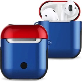 Resim Dukkanıum Newface Airpods 2 (2.nesil) 3ın1 Kılıf - Lacivert-Kırmızı 