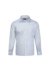 Resim Beyaz Klasik Fit Slim Yaka 100% Pamuk Uzun Kollu Saten Gömlek 2977594 Beyaz 