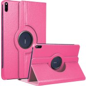 Resim Huawei Matepad Pro 10.8'' Kılıf 360 Rotating Stand Deri Pembe Microsonic