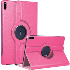Resim Huawei Matepad Pro 10.8'' Kılıf 360 Rotating Stand Deri Pembe 