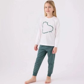 Resim Arnetta Ar3050c Kız Çocuk Kışlık Pijama Takımı KREM 