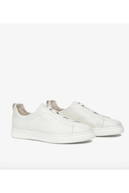 Resim Greyder 18952 6Y Kirli Beyaz Hakiki Deri Erkek Sneaker Spor Ayakkabı 