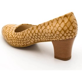 Resim Costo Shoes 1023 Taba Anakonda Büyük Numara Kadın Ayakkabısı 