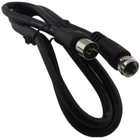 Resim 60 Ohm Dişi / F Erkek Kablo 1.2 Metre Kablo 