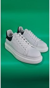 Resim MARCOMEN Bağcıklı LV Model Baskılı Kalın Düz Taban Sneaker Ayakkabı 21006 