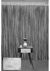 Resim Düz İp Perde 180 Cm En 280 Cm Boy Kırık Beyaz Renk Hazır İp Perde Kırık Beyaz 