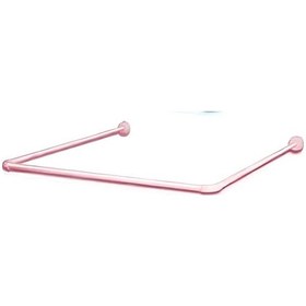Resim Banyo Perdesi 6020 1x180x200, Perde Borusu Askı Aparatı Köşe Boru Pembe Hediyeli, Duş Perdesi Seti Pembe 
