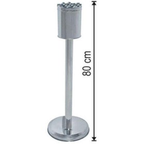 Resim Arı Metal 1622 Dekoratif Ayaklı Küllük Yuvarlak Paslanmaz Çelik 