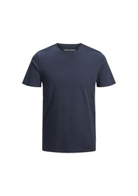 Resim Jack & Jones Bisiklet Yaka Basic Tisört-Organic 12156101 Navy Blazer Lacivert 