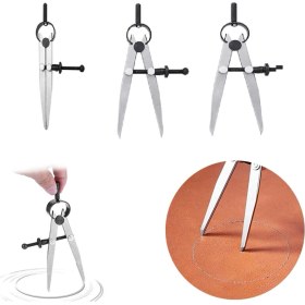 Resim Endüstriyel Yaylı Düz Çizim Pergeli 125 Mm, Dayanıklı ve Kullanışlı Araç Gereç 