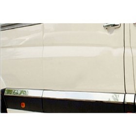 Resim Mercedes Sprinter W906 NCV3 Yan Kapı Çıtası 10 Parça Paslanmaz Çelik Extra Uzun 2006 Üzeri Modeller 