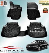 Resim Passat B8 3D Paspas Havuzlu Sedan 2015-2020 Arası Siyah N11.19920 