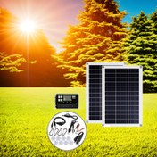 Resim Sunant 2X50W Bahçe Ev İçin En Uygun Güneş Paneli, 60A Kontrolör ile USB ve DC Hat Şarj Desteği, Araba, Yat, Karavan, Cep Telefonu için Solar Şarj Cihazı. 
