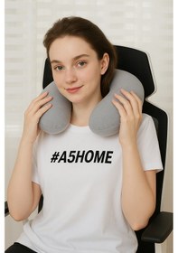 Resim Seyahat Boyun Yastığı Ortopedik Gri 