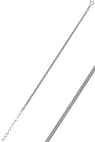 Resim Gümüş 2,5 mm kalınlığında rodyumlu italyan yassı modeli bileklik SGTL10097RODAJ 