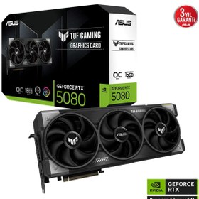 Resim ASUS TUF-RTX5080-O16G-GAMING, 16Gb, 256Bit, GDDR7, 2xHDMI, 3xDP GAMING Ekran Kartı 